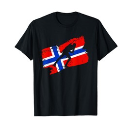 Biathlon Norway Flag Norweigan Cross Country Skiing Shooting T-Shirt