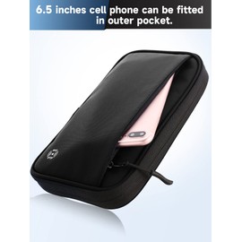 Travel Wallet Passport Holder with RFID Blocking Unisex Family Passport Holder, Portable and Foldable Unisex Travel Essentials, Used for Flight Tickets Credit Card, Money, ID, Gifts for Men and Women