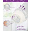 Sippy Straw Nipple for Evenflo Balance Plus Wide Neck Baby