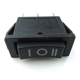 CESS Hull Shape Snap-in KCD3 3 Pin ON-OFF-ON Switch (2 PACK)