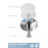 Fosoloni Suction Cup Hooks, Pack of 4 Towel Holders, No