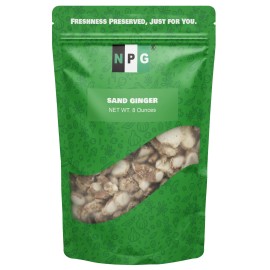 Ginger NPG Sand Ginger 8 Oz, Dried Galangal Root for Tom Yum and Tom Kha Soups
