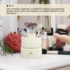 NOLITOY Desk Makeup Organizer, Rotating Brush Holder Vanity Storage Cosmetic