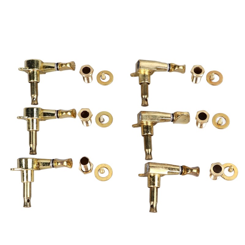 6Pcs Full Closed Guitar Tuning Key Accurate Fast Operation Stable