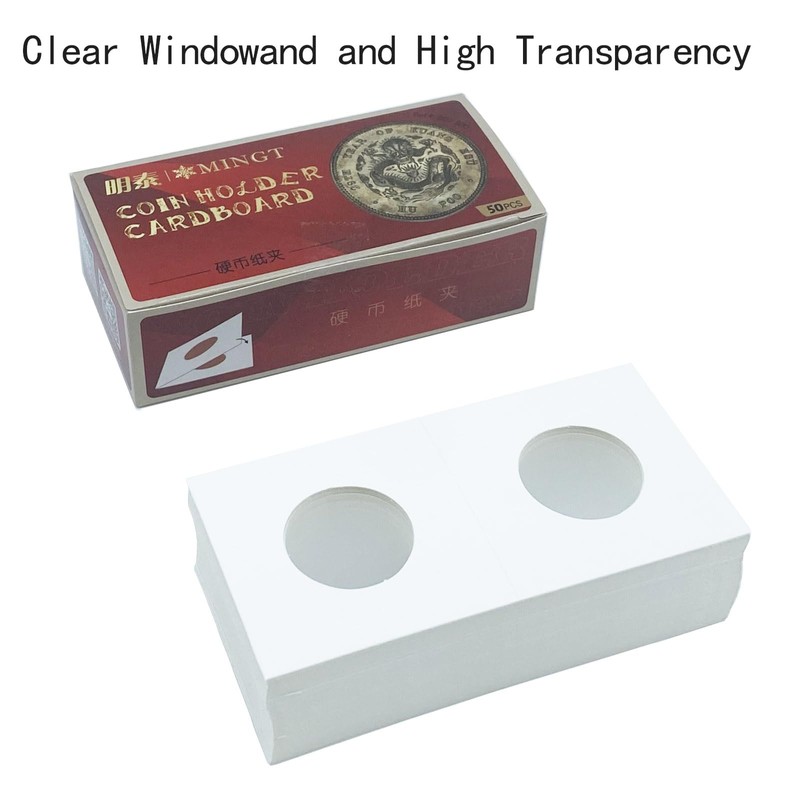 300 Pcs Cardboard Coin Flips, 6 Assorted Sizes 2" x