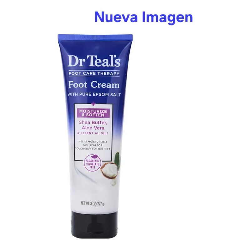 Dr Teal´s Crema Para Pies Con Shea Butter Y Aloe
