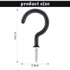 Rowwait 5pcs Screw Hooks,Drop Ceiling Hooks Screw,Multipurpose Screw in Hooks