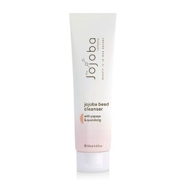 The Jojoba Company Jojoba Bead Cleanser, Deeply Cleanses Face, Exfoliates and Softens, Helps to Maintain Clear and Hydrated Skin, Enriched with Australian Jojoba, Aloe Vera and Papaya 125 ml