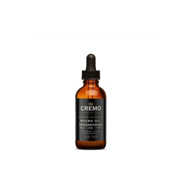 Cremo Beard Oil for Men, Distiller's Blend, 1 Fl Oz