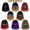 COOKOO 12 Inch Pre-looped Yanky Twist Crochet Hair 8 Packs
