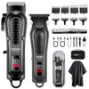 Professional Cordless Hair Clippers for Men, Beard Trimmer & Nose