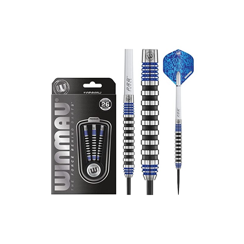 Winmau Advance 500 Series Tungsten Blue 26 Gram Steeltip Darts