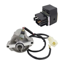 Polaris Outlaw 90 For Starter Motor For Polaris 2007-2016 0453478 18808 & Solenoid Relay