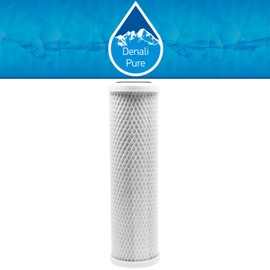 2-Pack Replacement for American Plumber WTOS-100 Activated Carbon Block Filter - Universal 10 inch Filter Compatible with American Plumber Undersink Drinking Water Filter System - Denali Pure Brand