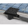Sewerage Plastic Floor Ground Drain with White Square Pattern Grid