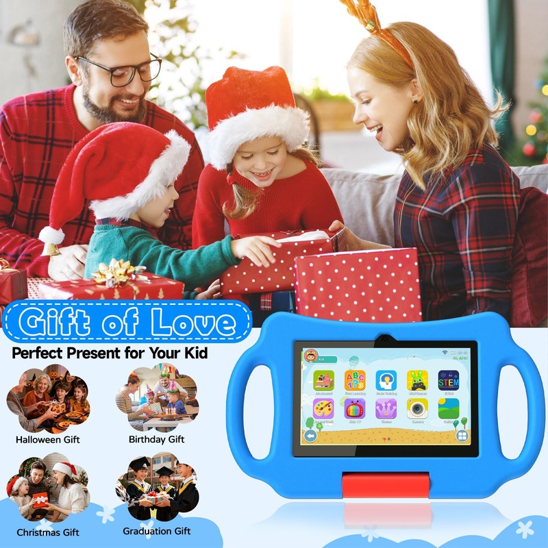 Nyxolaria Kids Tablet 7 inch Android 12.0 for Toddler, 4GB