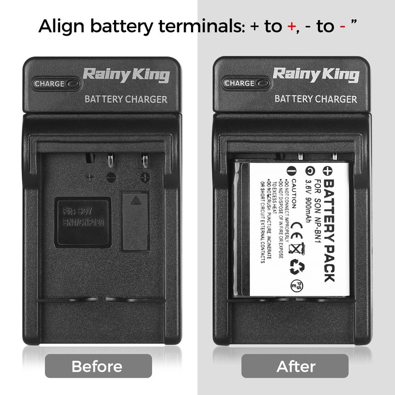 Battery Charger for Sony NP-BN1, NPBN1, Type N Battery, BC-CSN,