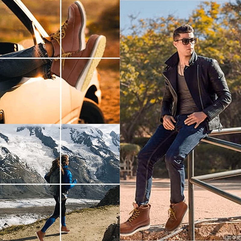 HANDPOINT Men's Classic 6" SureTrack Soft Toe Work Boot 84994(10)