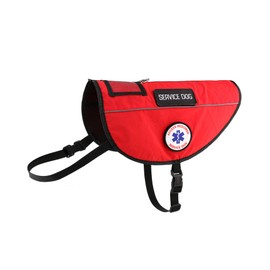ALL ACCESS CANINE™ Service Dog - Support Animal ESA Dog - Therapy Dog- Waterproof Vest Reflective Harness with ID Card Pocket and Hook and Loop Straps (ESA Dog, Large)