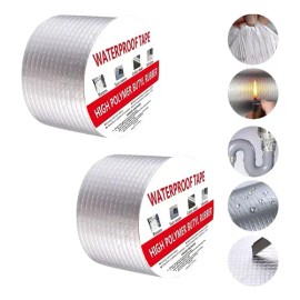 Cinta Butilo Impermeable Banna Aluminio 10cm x 20m Resistente Fugas                                                                                   
