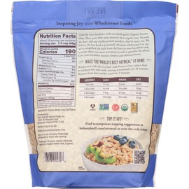 Bob's Red Mill Organic Gluten Free Protein Oats, 32oz (Pack of 1) - 9g/Serving, Non GMO, Whole Grain, Plant Based Protein, Vegan, Kosher