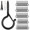 Moneek's Hardware 50 PCS Black Q Hanger Hooks with Safety