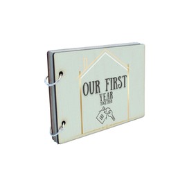Our First Year Together Wooden Memory Album