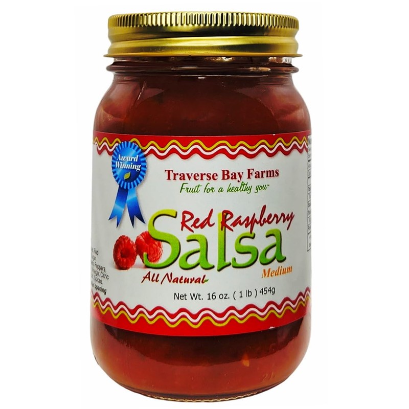 Traverse Bay Farms Nationally Award-Winning Salsa (Red Raspberry, 1 Jar)