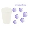 sourcing map Rubber Tapered Plug 14mm to 19mm Solid Test