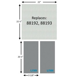 Lynn Manufacturing Replacement US Stove, Ashley, and Vogelzang Baffle Board & Blanket Kit 3200E and TR007E Series, 88192, 88193, Set of 3, 2805C