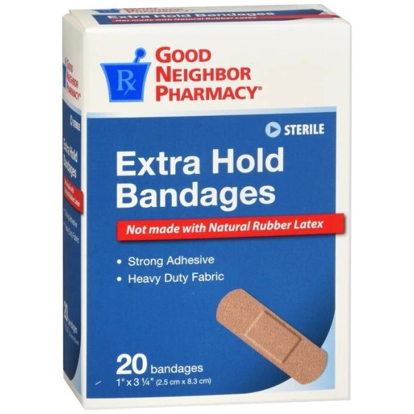 gnp Good Neighbor Pharmacy Bandages Extra Hold 1x3Â¼ 20ct