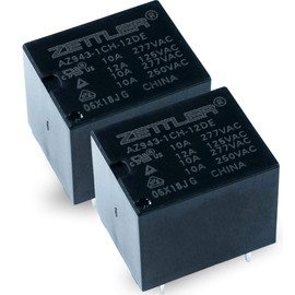 American Zettler AZ943-1CH-12DE Relay - 15 A SPDT 12 VDC PCB Mount Sealed (Pack of 2)