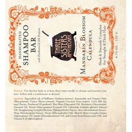 Three Sisters Apothecary Daily Solid 4.75 oz. Shampoo Bars (Mandarin Blossom and Calendula)