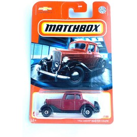 Matchbox 1934 Chevy Master Coupe 6/100 [Maroon red]