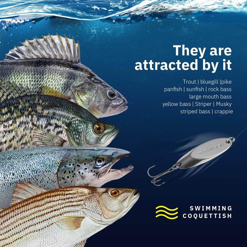 THKFISH Fishing Lures Trout Lures Fishing Spoons Lures for Trout