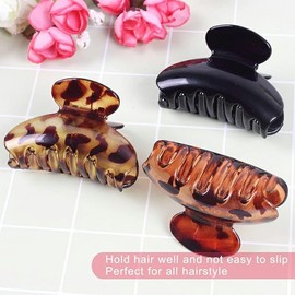 3 Pcs Hair Jaw Clips, 7cm x 4cm Medium Acrylic Hair Claw Clips for Girls and Women