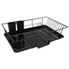 Sweet Home Collection Space-Saving 3-Piece Dish Drainer Rack Set: Efficient