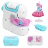 Kids Sewing Machine Toy Kit Portable W/Model Tape Scissor Threader