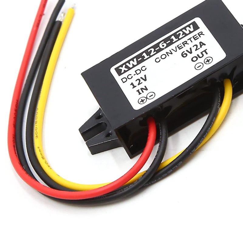uxcell DC 12V to 6V 2A Car Reducer Power Supply