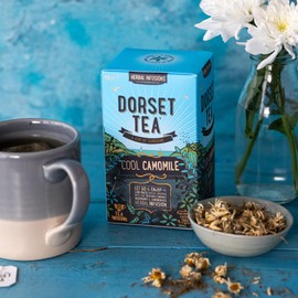 Dorset Tea Cool Camomile Tea Bags 4 boxes x 20 Tea Bags (80 Tea Bags Total) Naturally Caffeine Free Camomile Herbal Tea Bags