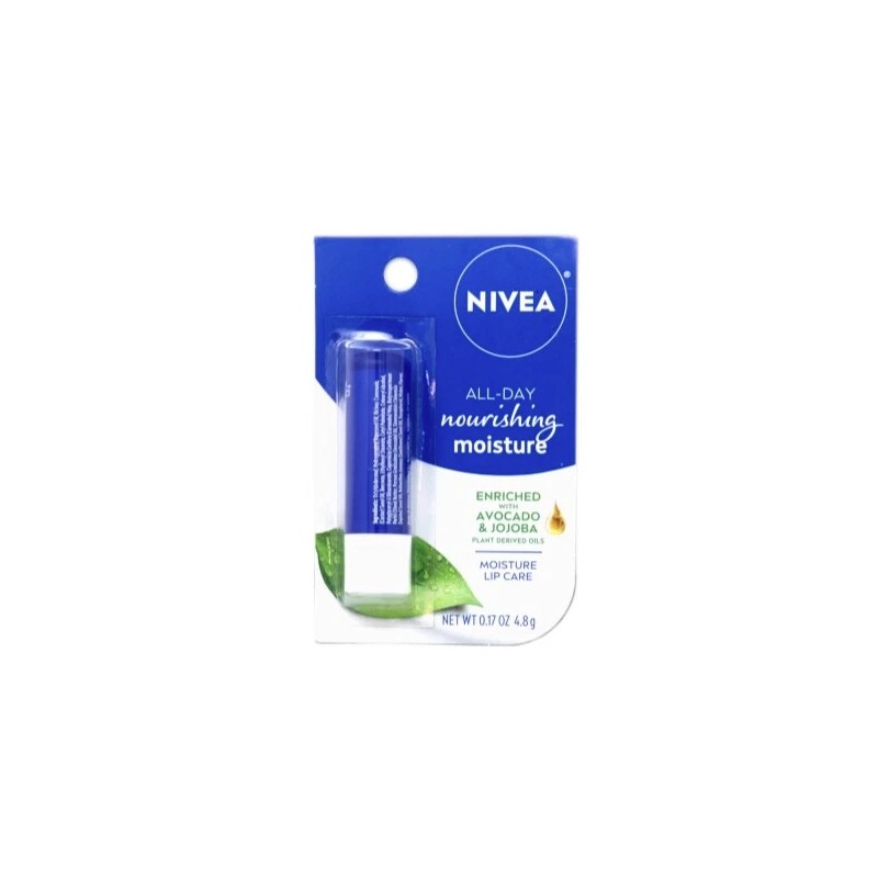 Nivea A Kiss of Moisture Lip Care, 0.17 oz (Pack