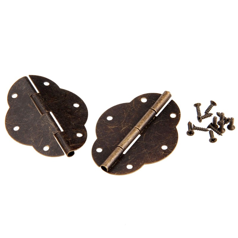 10Pcs 56x42mm Antique Brass Butterfly Hinge Door Butt Hinge Dolls