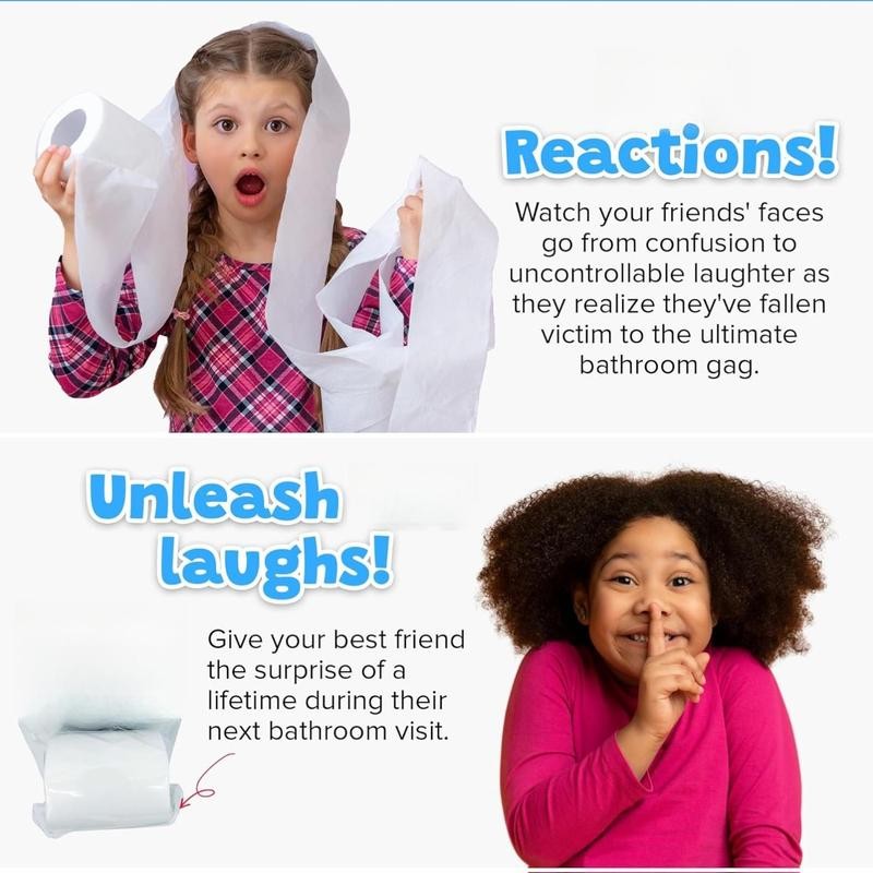 No Tear Prank Toilet Paper - Impossible to Rip Gag