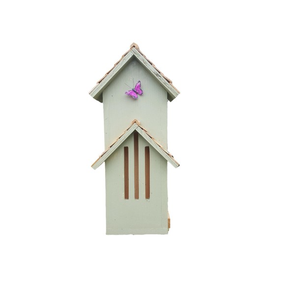 Bird Houses by Mark Butterfly House Large (Sage), 23", Bird