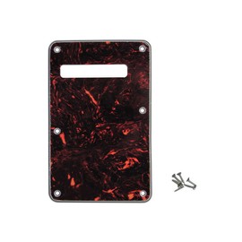 ROLIZO Pickguard Tremolo Cavity Cover Backplate Standard Guitar Back Plate for Strat/Stratocaster Made in USA Dark Tortoise