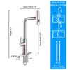 Kitchen Faucet with Pull Down Sprayer, Brushed Nickel Waterfall Single
