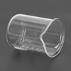 10 Pcs Laboratory Glass Beaker 50ml Thick Experimental Graduated Cylinder