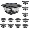 HUYIENO Solar Post Cap Lights Outdoor LED Lighting Deck Fence