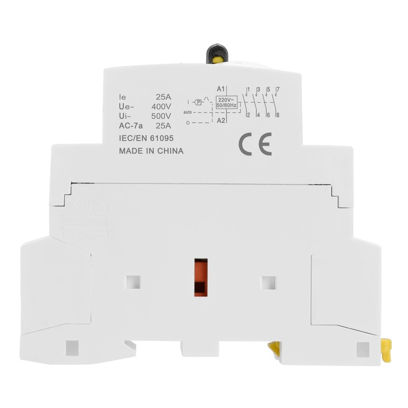 Heschen Modular Household AC Contactor, CT1-25M/40, 25A, 4 Pole, 4NO,
