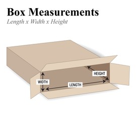 Partners Brand P28652FOLMS Side Loading Moving Boxes, 28" Length x 6" Width x 52" Height, Kraft (Pack of 5)